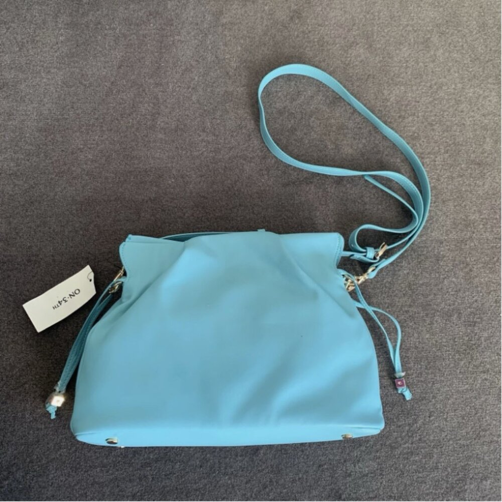 On 34th Bradlie Small Solid Crossbody Bag Sea Spray Light Blue